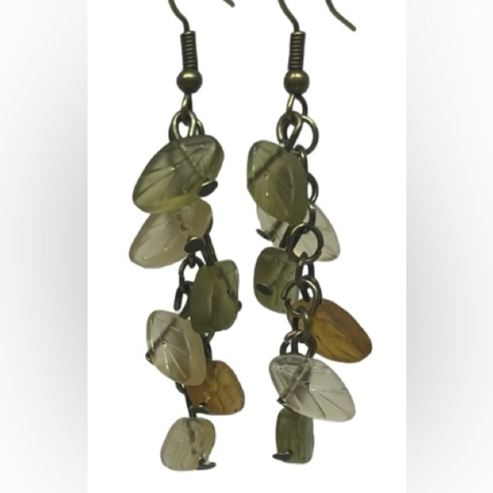 Fall leaf earrings - Picture 3 of 4